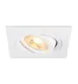 SLV New Tria 75 Spot Aluminium White Square | Cutout 75mm - Suitable for 1x GU10 