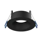 Noxion LED Spot Ares Deep ring Black - With Inner Ring Black | Cutout 68mm - incl. GU10 Fitting